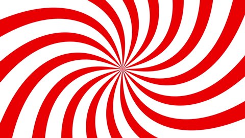 Red and white spiral footage.