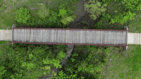 drone footage - Walking trail