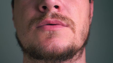Mens Mustache Mouth Lips Beard Stock Footage Video 100 Royalty Free Shutterstock