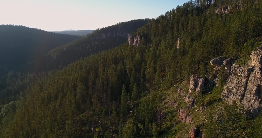 Black Hills National Forest, South Dakota, Aerial Drone Shot