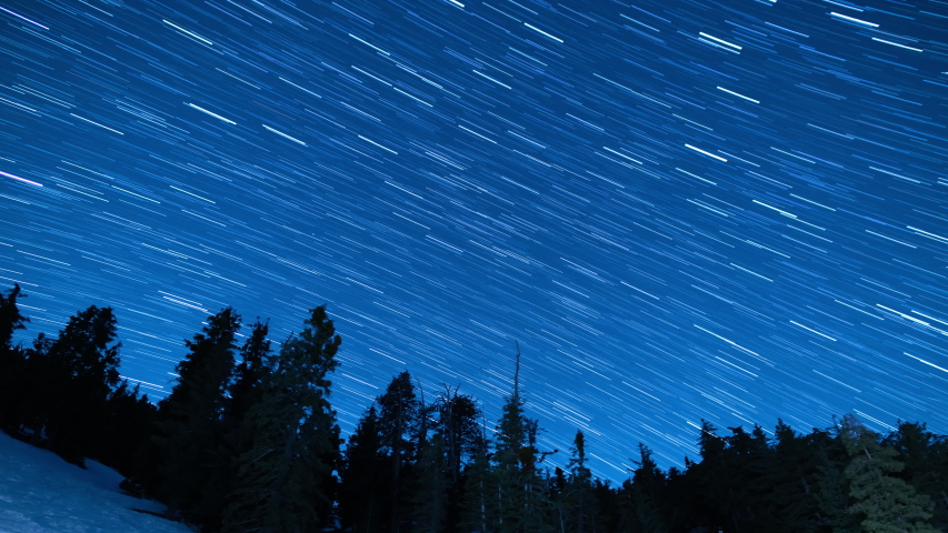 Star Trails in the Sky above the landscape image - Free stock photo ...