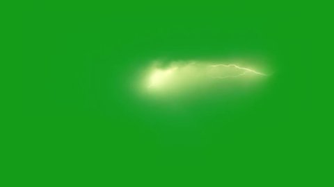 Lighting bolt green screen motion graphics