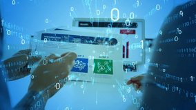 Digital transformation concept. Binary code. Programming. - Powered by Shutterstock - Get 15% off with code: PIKWIZARD15