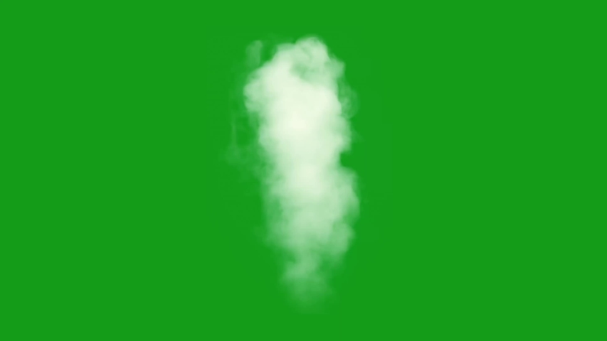 White smoke green screen motion graphics