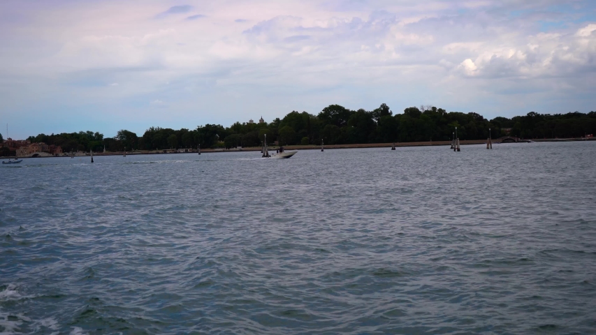 View of the San Marco basin in Venice