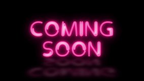 Coming soon text neon lights animation promote advertising next business concept - Powered by Shutterstock - Get 15% off with code: PIKWIZARD15
