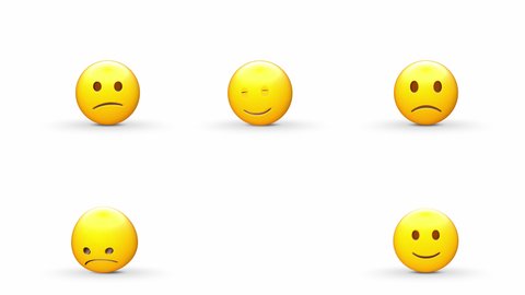 KRISTIANSTAD, SWEDEN - JUNE 01, 2020: Simple simpel Emoji Pack ( 9 of 18)
4 emojis animated and rendered MOV alpha channel