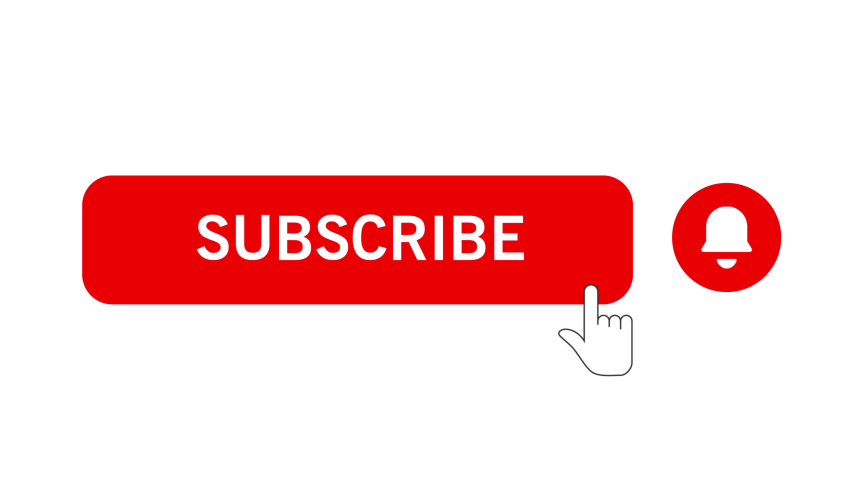 Mouse Clicking A Subscribe Button Stock Footage Video (100% Royalty 