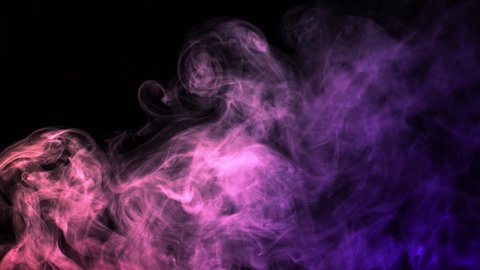 Smoke on a black background. Bright colorful smoke. Blue, raspberry, red, purple background. Beautiful abstract background. smoke texture. Pattern.	
