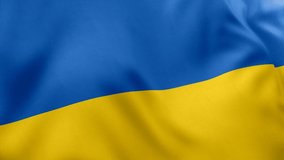 A beautiful view of Ukraine flag video. 3d flag waving video. Ukraine flag HD resolution. Ukraine flag Closeup 1080p Full HD video.