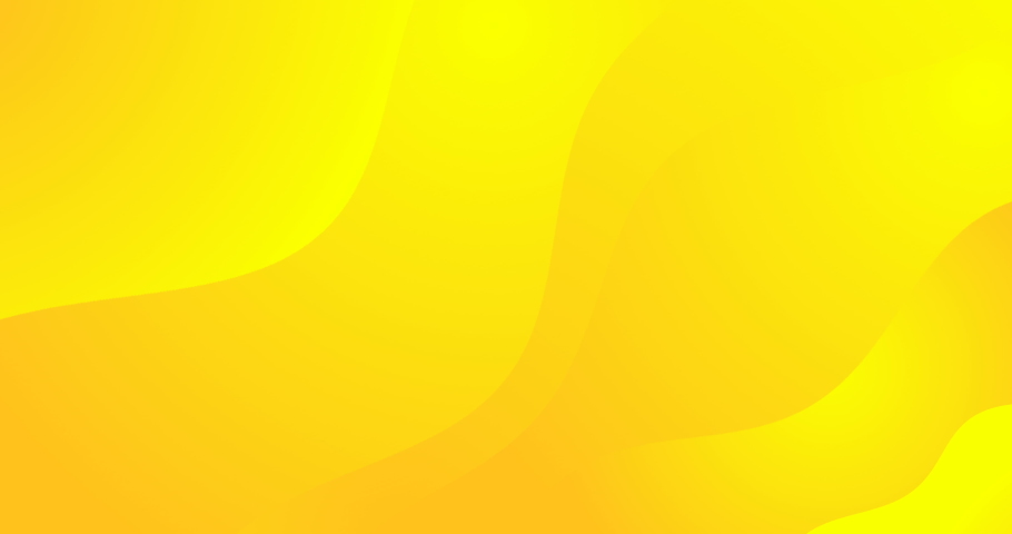 4k sunny yellow abstract animated wavy background. Seamless looping light orange curve video wallpaper. Dynamic wave lines. Minimal simple backdrop. Desktop 3d digital template. Fluid video animation