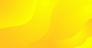 4k sunny yellow abstract animated wavy background. Seamless looping light orange curve video wallpaper. Dynamic wave lines. Minimal simple backdrop. Desktop 3d digital template. Fluid video animation