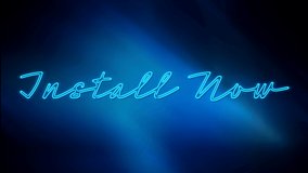 Animation of blue neon style words Install Now, flickering on dark blue background. Communication and connection concept digitally generated image. - Powered by Shutterstock - Get 15% off with code: PIKWIZARD15
