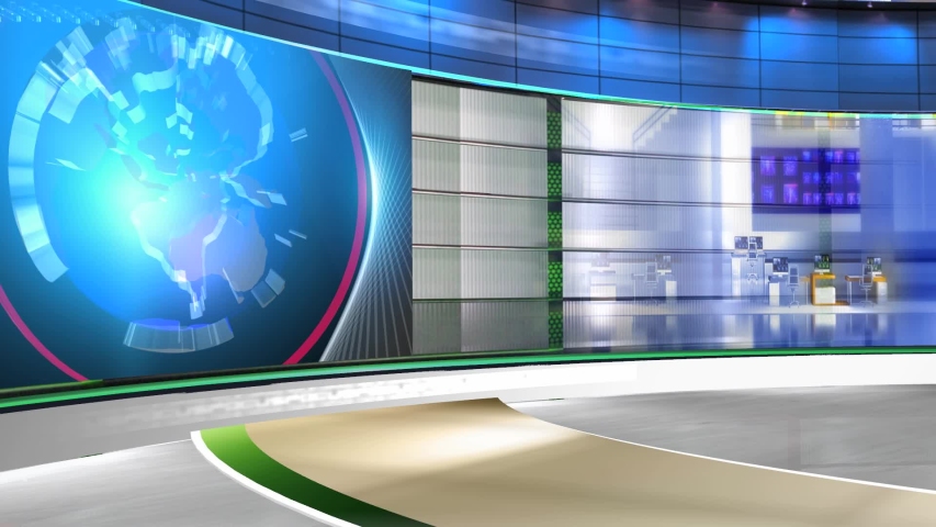 Grab Free Virtual Background News Studio