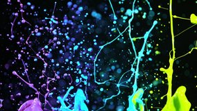 Colorful splashing paint in super slow motion. Shooted with high speed cinema camera - Powered by Shutterstock - Get 15% off with code: PIKWIZARD15