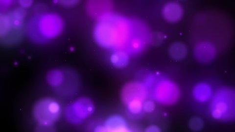 4K bokeh in magical motion design style on black background. Looped animated footage. Ultra HD 3840x2160 abstract pattern with purple gradient blurred. Twirling in liquid
