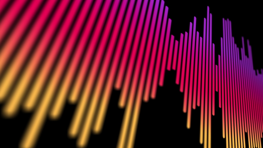 Sound or audio waveform on black background . soundwave design . 4K video . | Shutterstock HD Video #1054410035