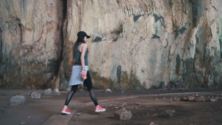 eastern europe traveler, exploration a devetashka cave near lovech