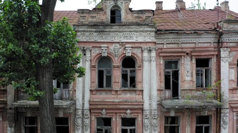 Abandoned Old Manor Mansion House Neoclassical Stock Footage Video (100 ...