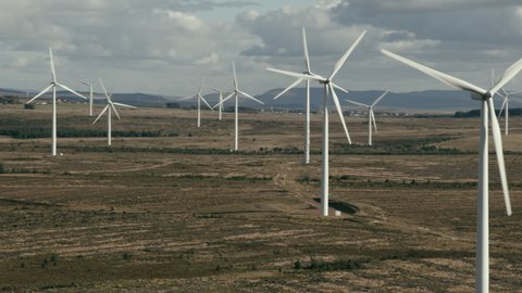 Wind Turbines at a wind farm