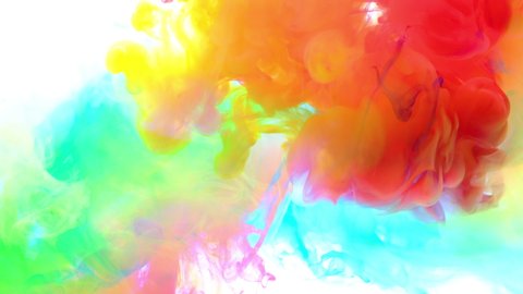4k Color Paint Drops Water Colorful Stock Footage Video (100% Royalty ...