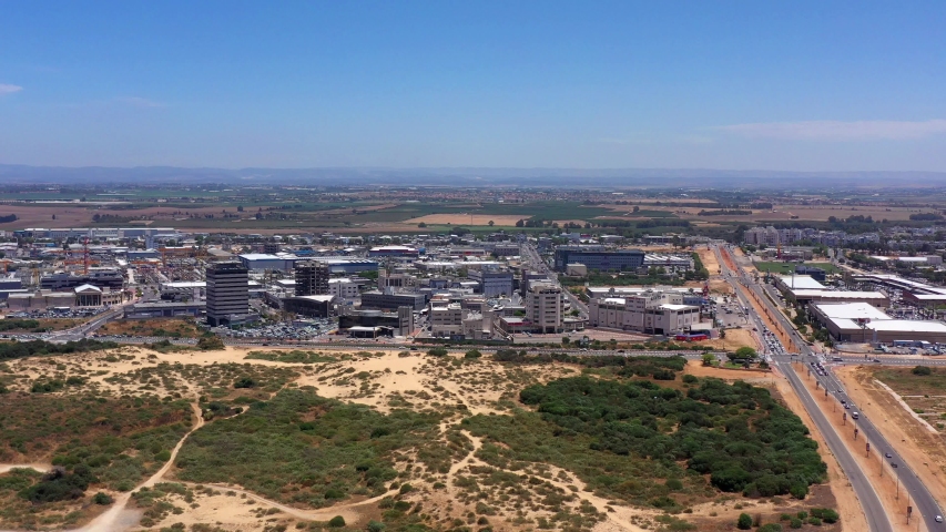 Industrial Aera in Ashdod City, Israel Aerial view