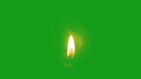 Candle light green screen motion graphics