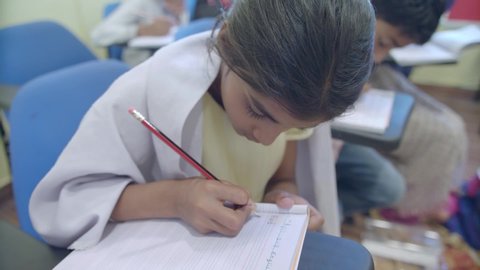 Teenage School Girl Wearing Traditional Clothes Stock Footage Video ...