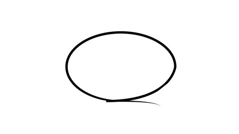 Hand Drawn circles animation strokes