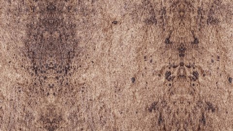 Noisy grunge aged paper texture background. Brown old paper interference glitch footage. Stained greasy baking paper texture background. Old brown burnt oiled baking sheet