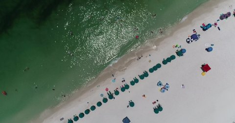 Aerial beach view of Navarre Santa Rosa County Florida. The perfect place for relaxation or recreation.