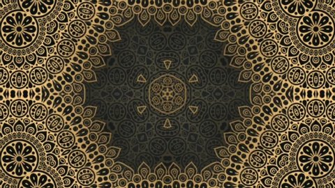 Abstract background, Seamless loop. Kaleidoscope sequence patterns. Multicolored motion graphics. Or for yoga, clubs, shows, mandala, fractal animation.  