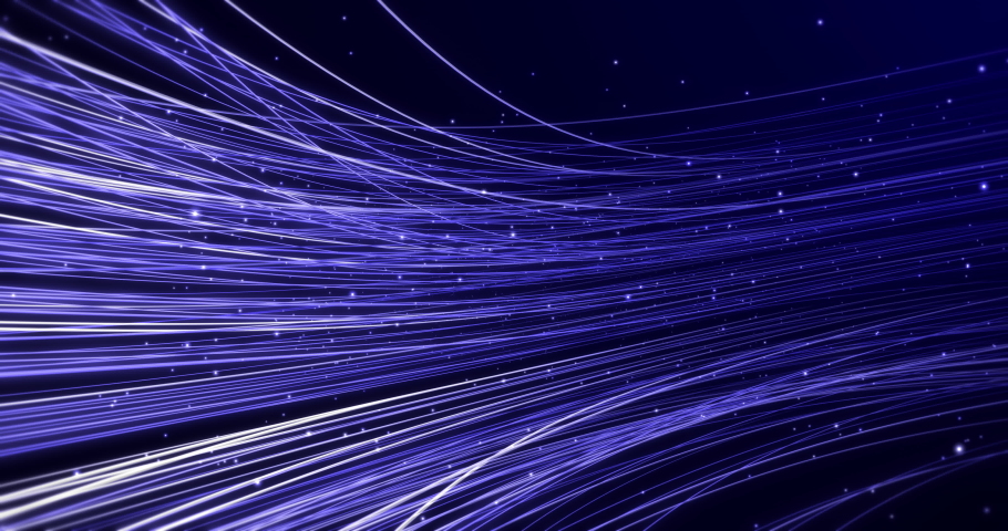 Fiber Optic Cables Data Transfer Abstract Background. Perfect Loop. Futuristic Computer And Technology Related 4K CG Animation. Royalty-Free Stock Footage #1054592822