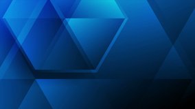 Dark blue abstract tech polygonal motion background. Seamless looping. Video animation Ultra HD 4K 3840x2160