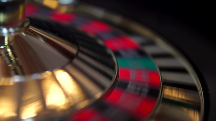 Cinematic Roulette Wheel Spinning In Casino, 4K Gambling. Royalty-Free Stock Footage #1054675070