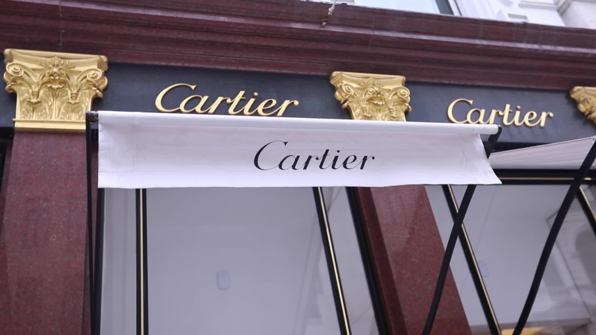 Cartier Store Stock Video Footage - 4K 