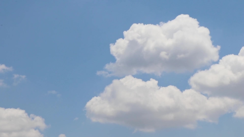 Open sky cloud mass cotton clouds background blue outdoor moving cloud cluster swirling upward. Cloud moving and transforming fast in deep clear blue sky over land with.  PART 1 > PART2 | Shutterstock HD Video #1054686605