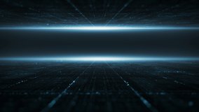 Abstract Digital cyber space particles perspective grid floor ground with flare matrix background. Futuristic big data information technology concept	 - Powered by Shutterstock - Get 15% off with code: PIKWIZARD15