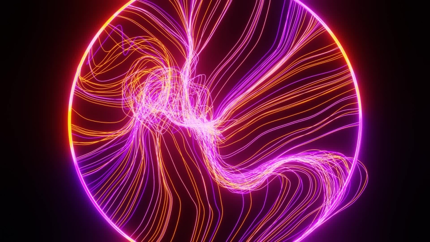 Abstract Neon Light VJ LOOP 3D Rendering | Shutterstock HD Video #1054692704