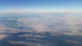 Above the clouds. 3 high quality videos of flying over the clouds