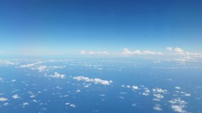 Flying over the clouds. 3 high quality videos of flying over the clouds