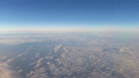 Flying over the clouds. 3 high quality videos of flying over the clouds