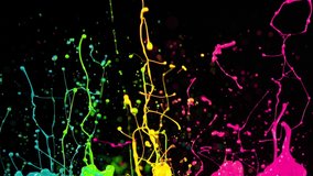 Colorful splashing paint in super slow motion. Shooted with high speed cinema camera at 1000fps - Powered by Shutterstock - Get 15% off with code: PIKWIZARD15