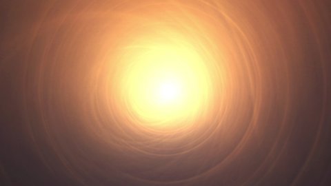 animation of the solar tunnel. movement through the clouds to the sun. background for intro, text