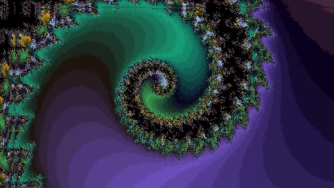Infinite Mandelbrot Fractal Zoom Colorful Art Render Abstract Mathematic Science Art