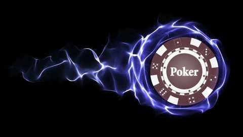 Poker Chip and Text, Animation, Rendering, Background, Loop, 4k
