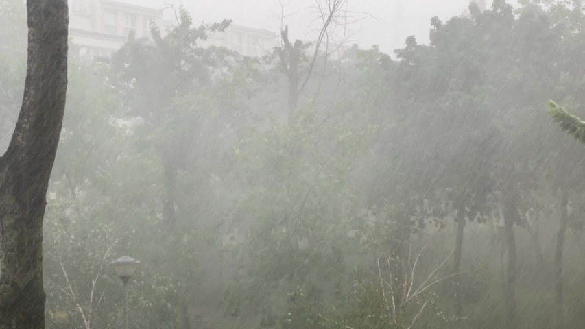 heavy rain and gale in Poland