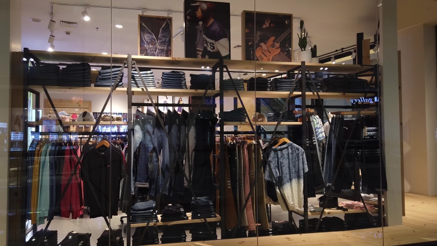 Levis Store Stock Video Footage - 4K 