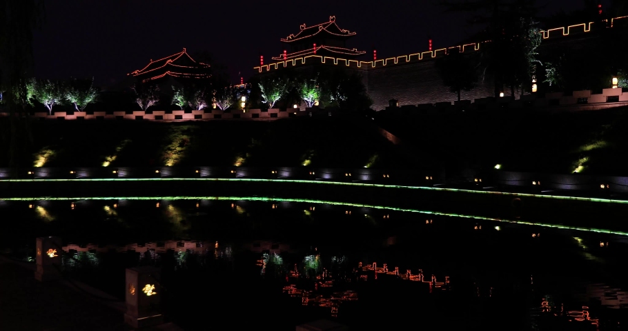 The 600 year old Ming Dynasty city wall, Xi