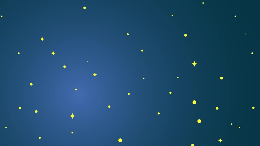 Back view of little boy animation grabbing a star on the sky while standing on the moon. Shot in 4k resolution